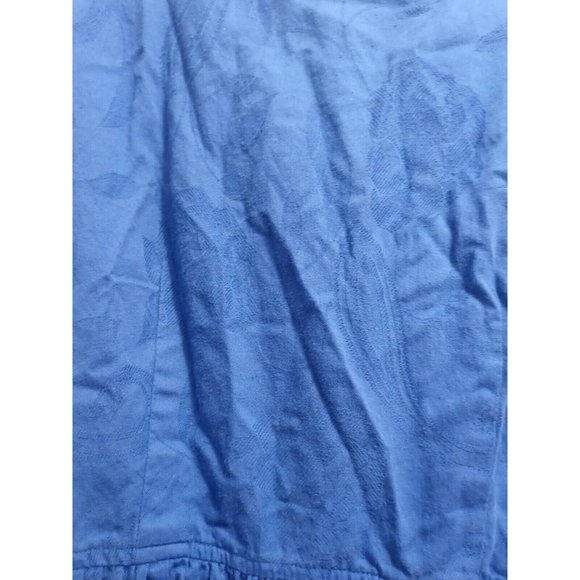 Vintage Leslie Fay Collections Blue Sheath Dress With Padded Shoulders Size 8 - Picture 8 of 9